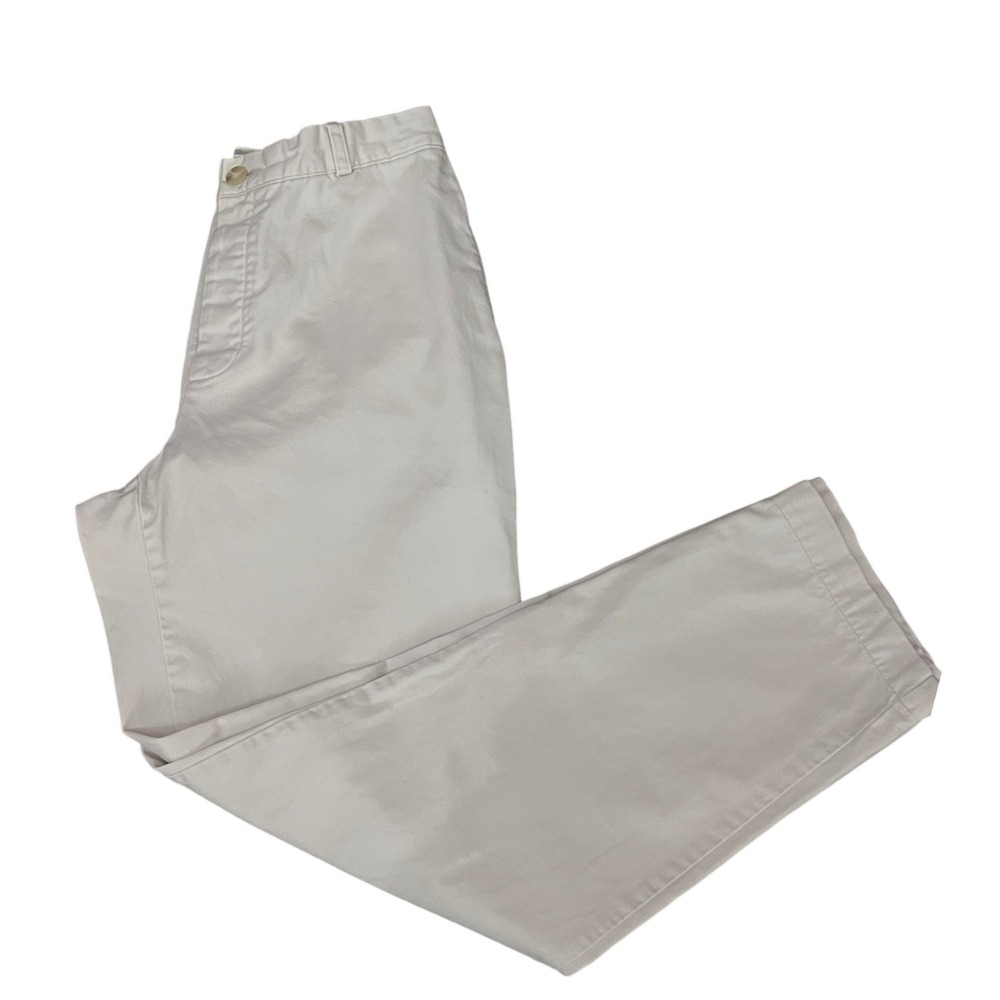 Gap Factory 80's Women Stone Beige High Rise Straight Leg Cotton Chino Pants 10R